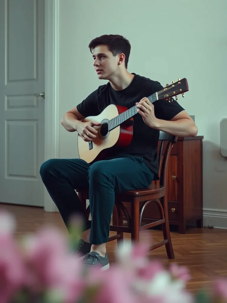 A portrait of Tom Ridley, Guitar